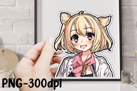 Download Cute Anime Girl Sticker Sublimation - Premium Bundle
