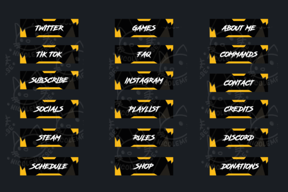 Download Twitch Panels Streaming Overlay Rampage - Twitch Collection