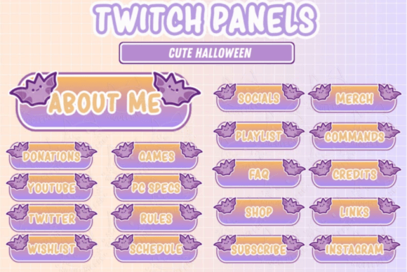 Download Twitch Panels Halloween Overlays - Twitch Collection