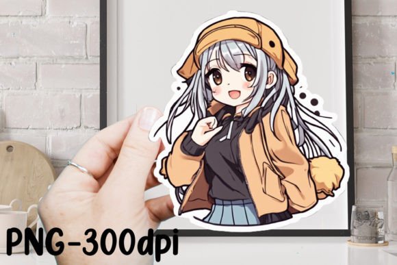 Download Cute Anime Girl Sticker Sublimation - Premium Bundle